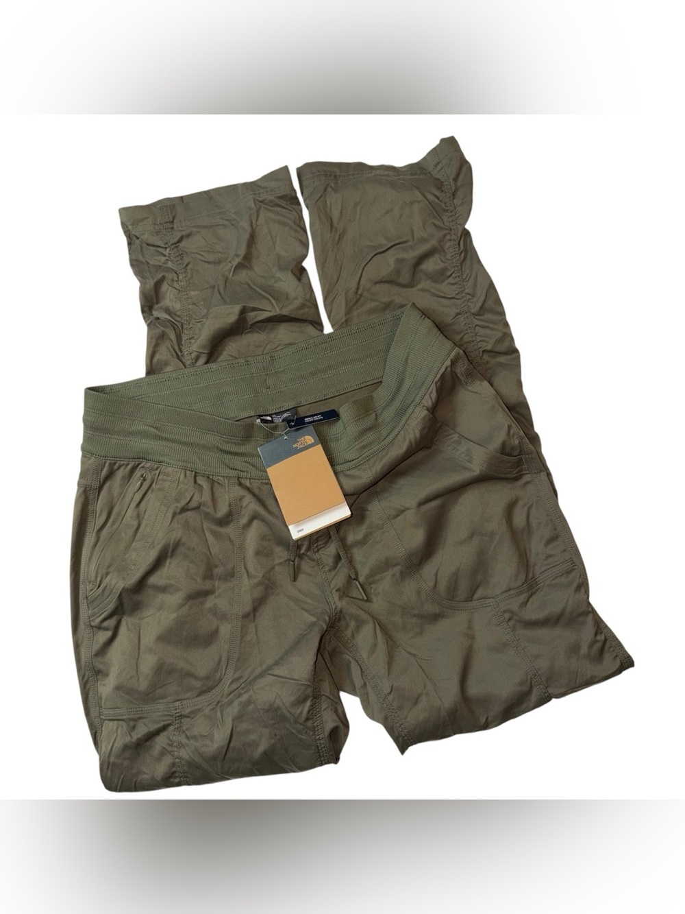 The North Face Olive Green Elastic-Waist Track Joggers - Picture 2 of 5